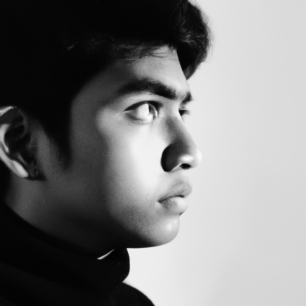 Retrato editorial minimalista